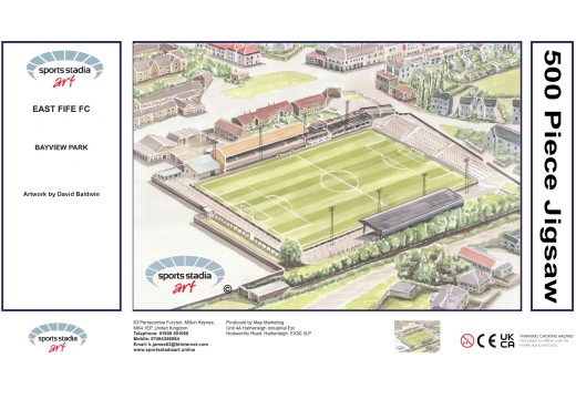 Bayview Park Stadium Fine Art Jigsaw Puzzle - East Fife FC Bayview Park Stadium Fine Art Jigsaw Puzzle - East Fife FC